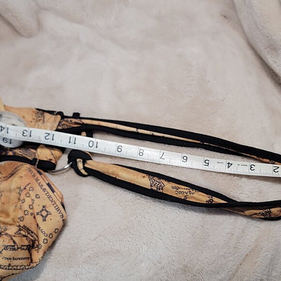 Harry Potter Marauders Map Hobo Bag Adjustable Strap Purse Shoulder Bag - Picture 10 of 10